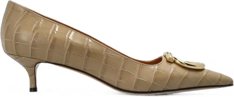 Ferragamo Lara pumps met hak Bruin