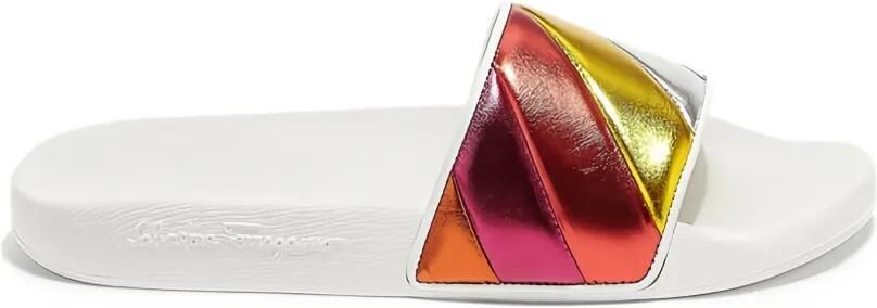 Ferragamo leather slides Rood - Foto 2