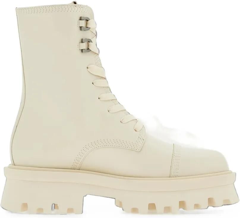 Ferragamo Legerlaarzen met veters Wit