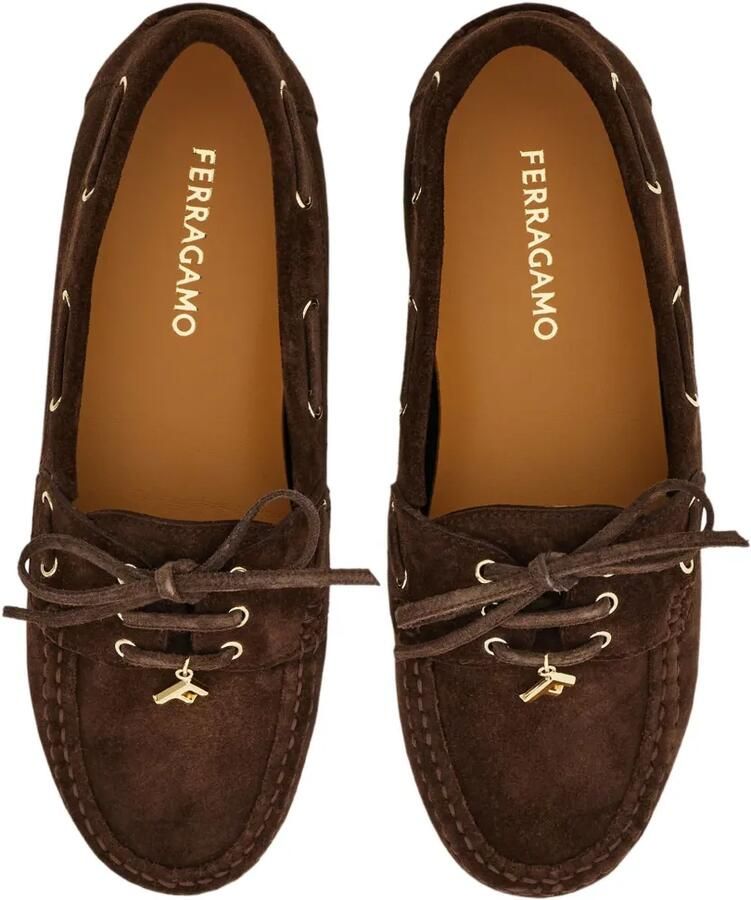 Ferragamo Leren bootschoenen Bruin - Foto 2