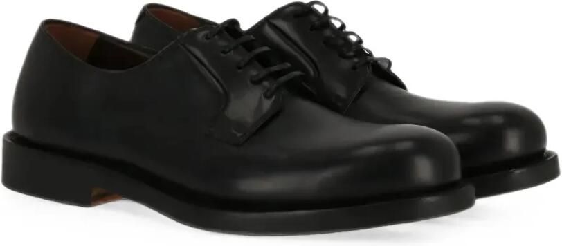 Ferragamo Leren derby schoenen Zwart - Foto 3