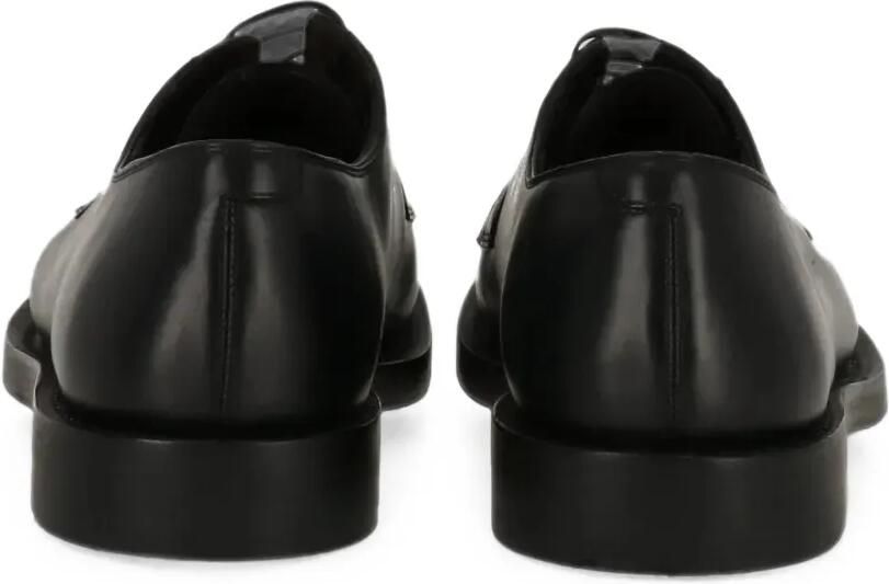 Ferragamo Leren derby schoenen Zwart - Foto 2
