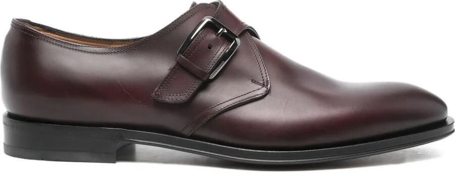 Ferragamo Leren gespschoenen Bruin