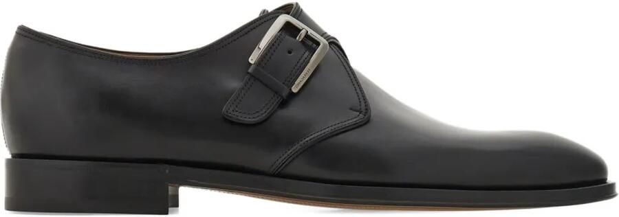 Ferragamo Leren gespschoenen Zwart
