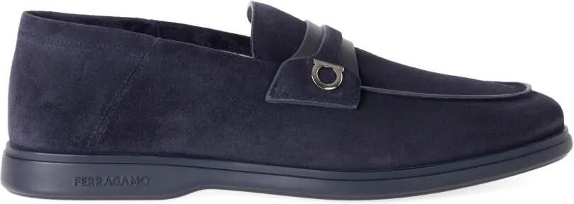 Ferragamo Leren loafers Blauw