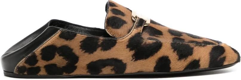 Ferragamo Leren loafers Bruin - Foto 4