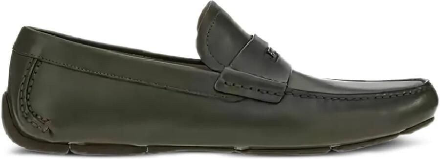 Ferragamo Leren loafers Bruin