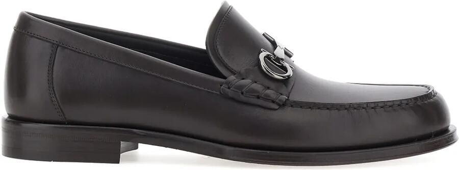 Ferragamo Leren loafers Bruin