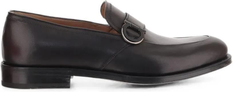 Ferragamo Leren loafers Bruin