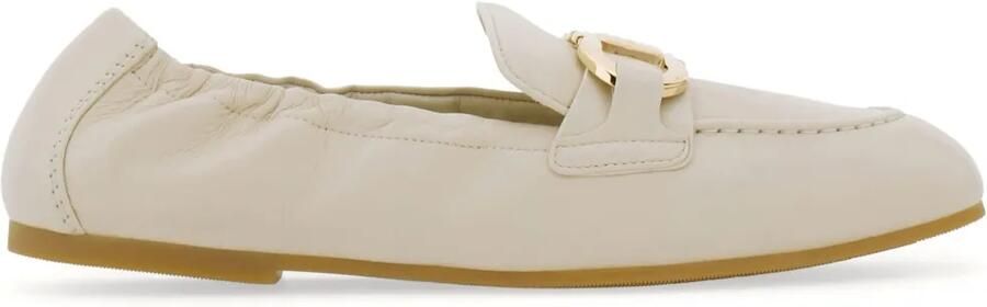 Ferragamo Leren loafers Wit