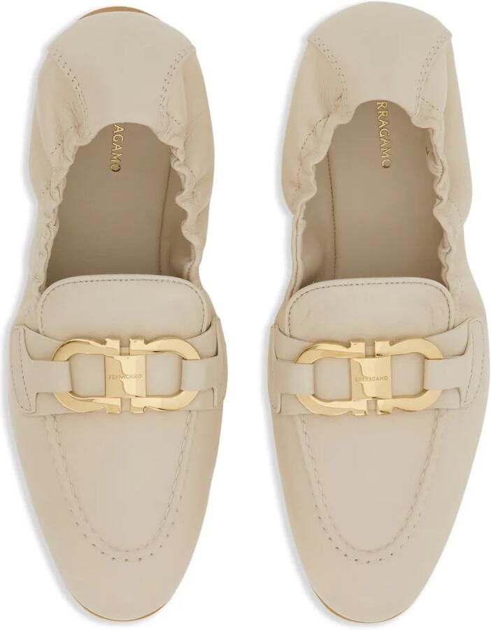 Ferragamo Leren loafers Wit - Foto 2
