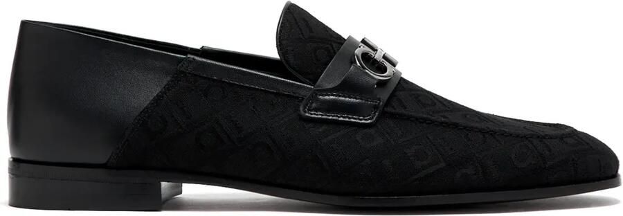 Ferragamo Leren loafers Zwart