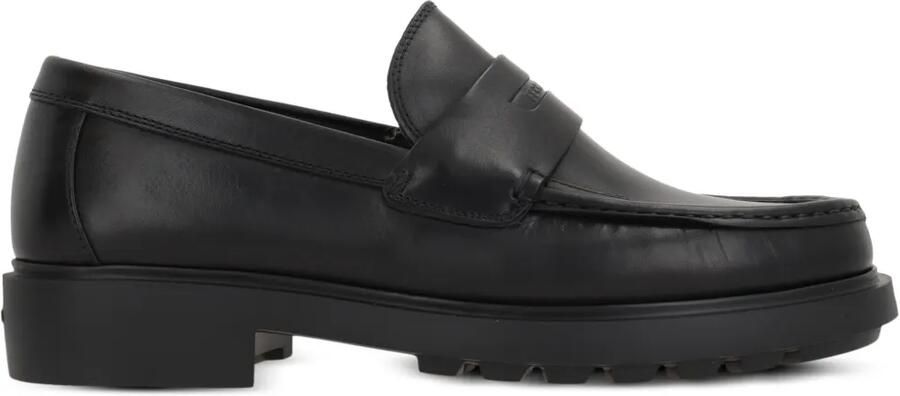 Ferragamo Leren loafers Zwart