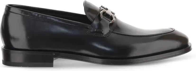 Ferragamo Leren loafers Zwart