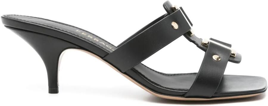 Ferragamo Leren muiltjes Zwart
