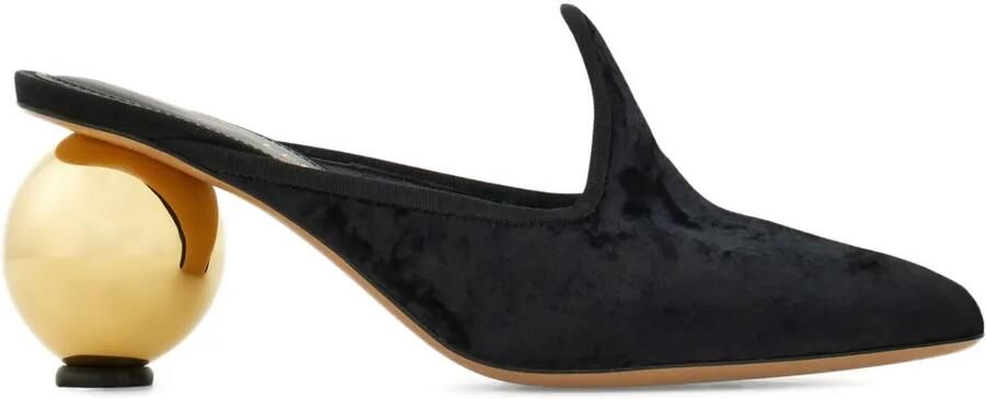 Ferragamo Leren muiltjes Zwart