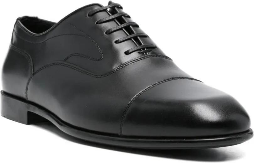 Ferragamo Leren Oxford schoenen Zwart - Foto 2