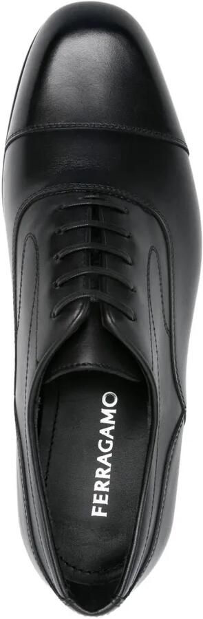 Ferragamo Leren Oxford schoenen Zwart - Foto 4