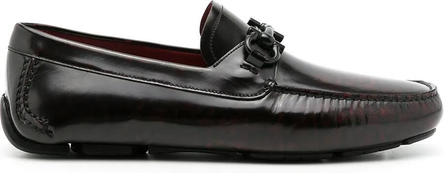 Ferragamo Leren penny loafers Bruin