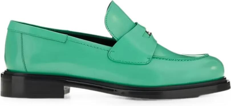 Ferragamo Leren penny loafers Groen - Foto 1