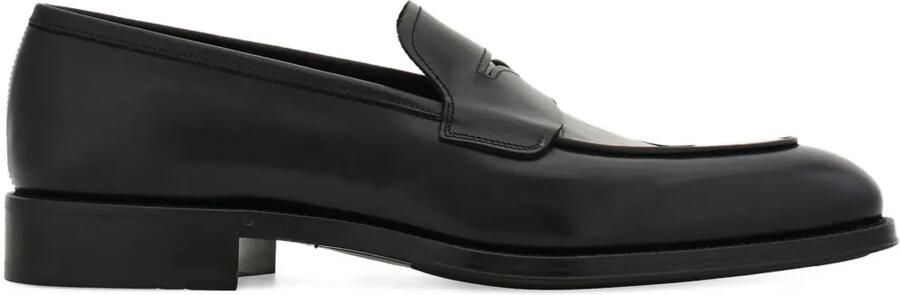 Ferragamo Leren penny loafers Zwart