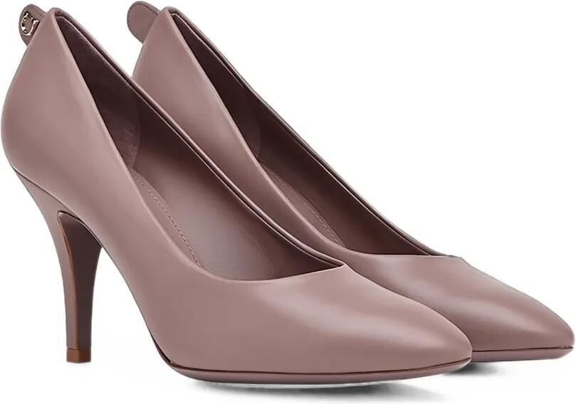 Ferragamo Leren pumps Roze