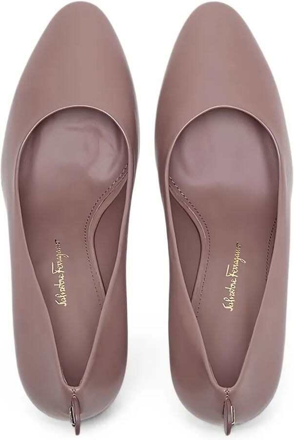 Ferragamo Leren pumps Roze - Foto 3