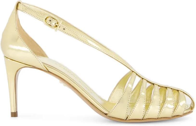 Ferragamo Leren sandalen Goud