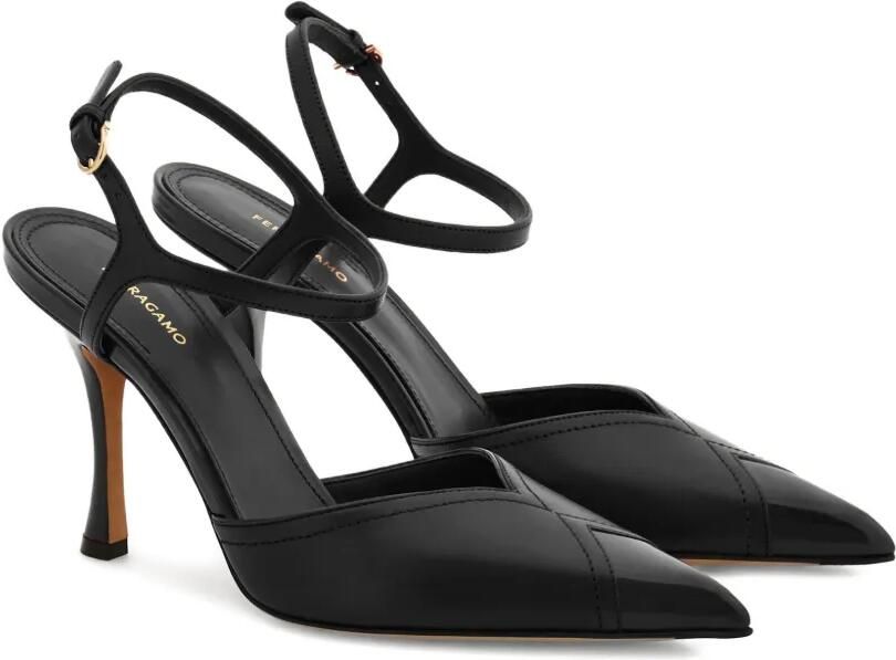 Ferragamo Leren sandalen Zwart - Foto 4