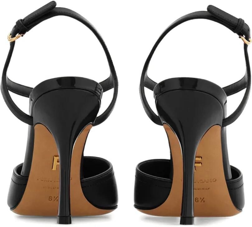 Ferragamo Leren sandalen Zwart - Foto 3