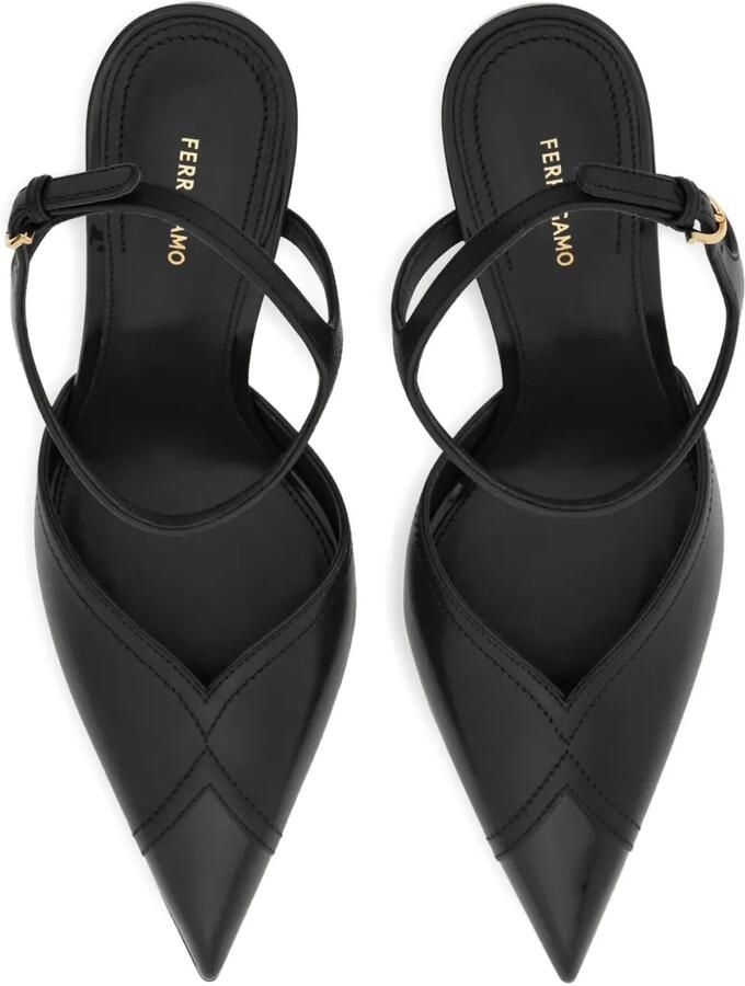 Ferragamo Leren sandalen Zwart - Foto 2