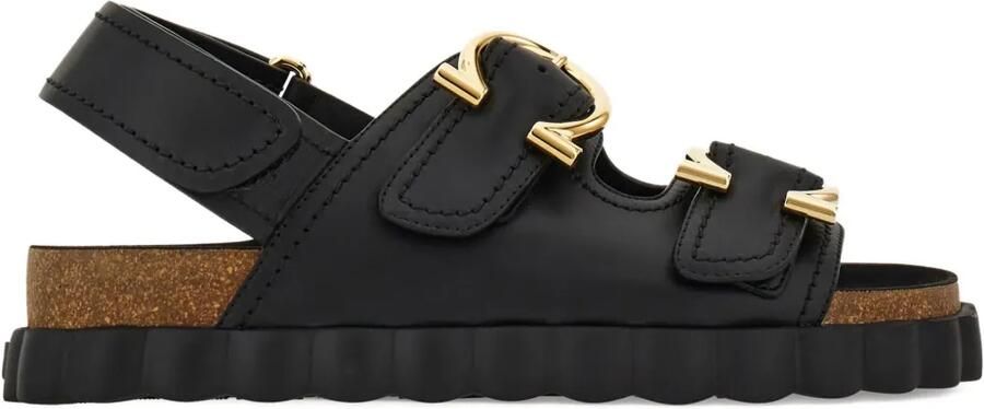 Ferragamo Leren sandalen Zwart