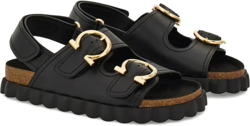 Ferragamo Leren sandalen Zwart - Foto 5