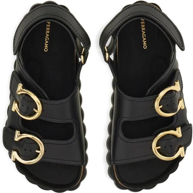 Ferragamo Leren sandalen Zwart - Foto 3