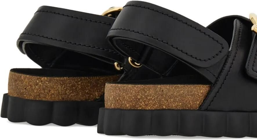 Ferragamo Leren sandalen Zwart - Foto 4