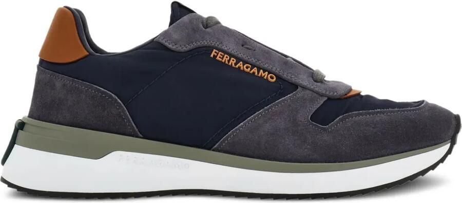 Ferragamo Leren sneakers Blauw