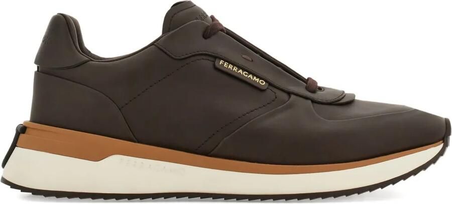 Ferragamo Leren sneakers Bruin