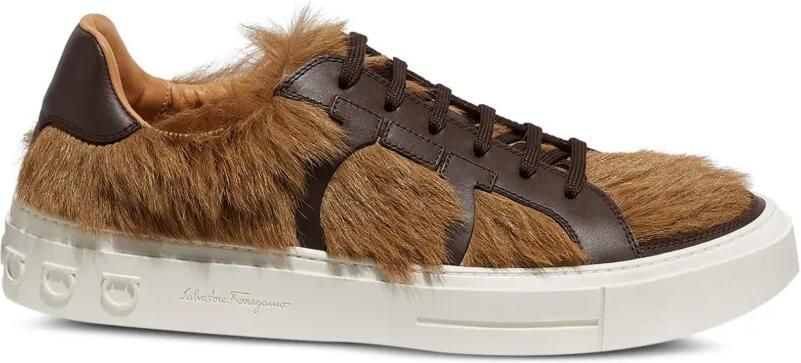 Ferragamo Leren sneakers Bruin