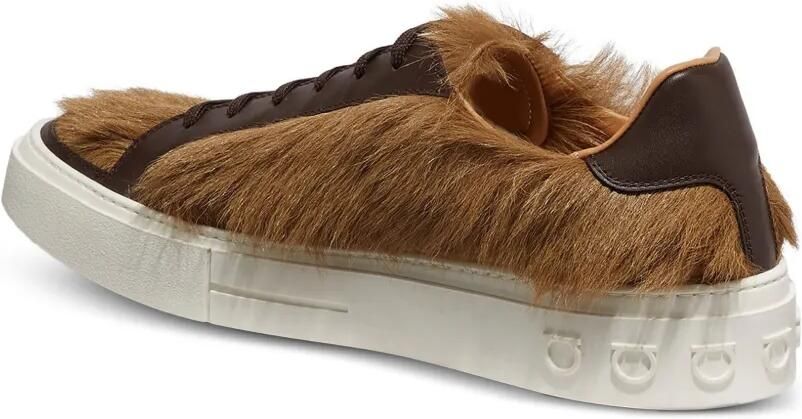 Ferragamo Leren sneakers Bruin - Foto 3