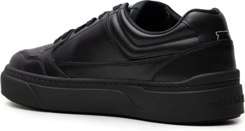 Ferragamo Leren sneakers met Gancini-detail Zwart - Foto 2