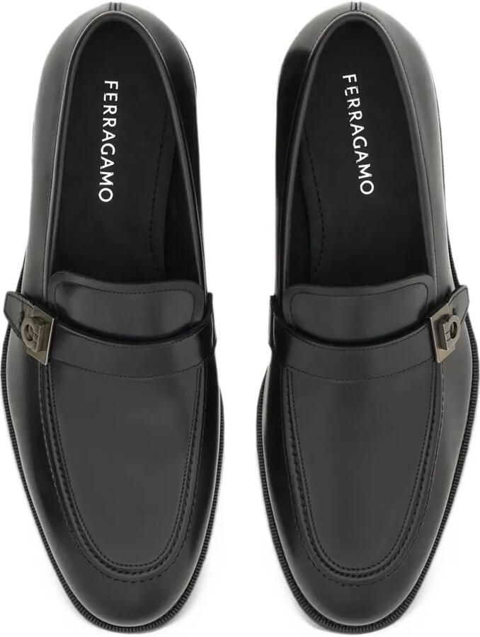 Ferragamo loafers with Hug buckle Zwart - Foto 3