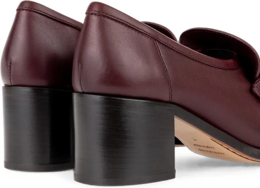 Ferragamo Loafers met blokhak en Gancini-ornament Rood - Foto 3