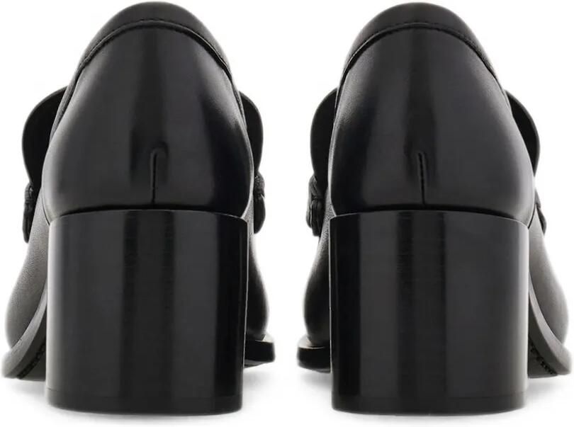 Ferragamo Loafers met blokhak en Gancini-ornament Zwart - Foto 3