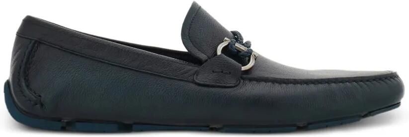 Ferragamo Loafers met Gancini detail Blauw
