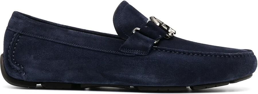 Ferragamo Loafers met gancini-detail Blauw