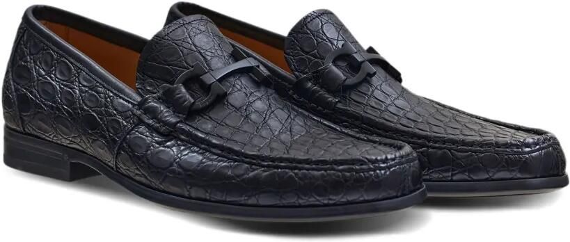 Ferragamo Loafers met Gancini-detail Zwart - Foto 5