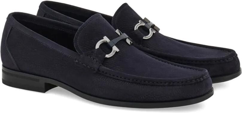 Ferragamo Loafers met Gancini-gesp Blauw