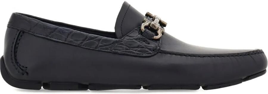 Ferragamo Loafers met Gancini-gesp Blauw