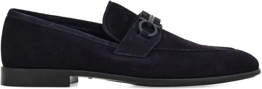 Ferragamo Loafers met Gancini-gesp Blauw