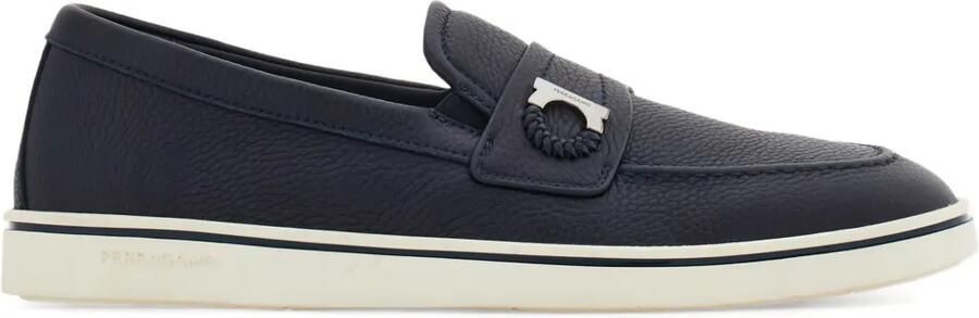 Ferragamo Loafers met Gancini-gesp Blauw